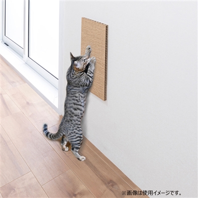 【メーカー取り寄せ】吸着壁に貼れる猫のつめとぎ 麻 2個入り 消費税10％