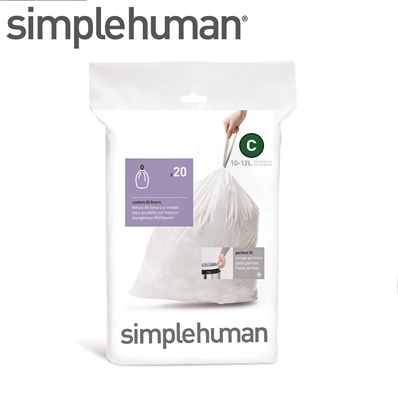 【メーカー直送】simplehuman コードC パーフェクトフットゴミ袋／[169] 消費税10%